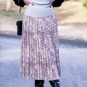 NWT Banana Republic Pleated Midi Skirt